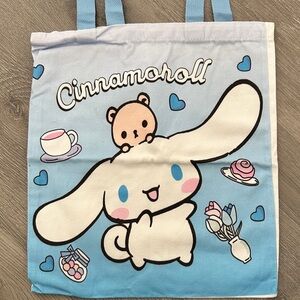 2 pieces Cinnamoroll canvas tote bags